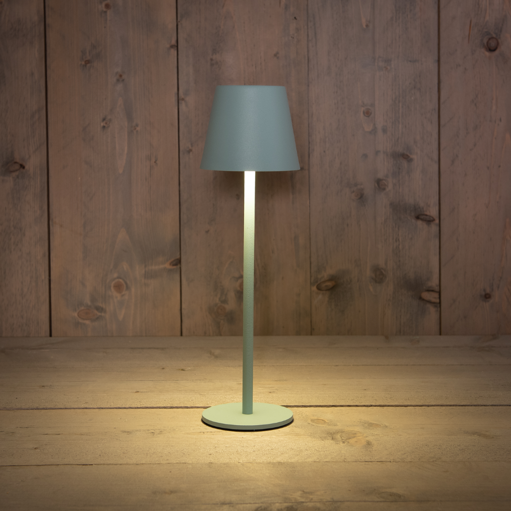 Draadloze Tafellamp Mat Jade Groen 11 x 36.5 LED Warm Wit Dimbaar