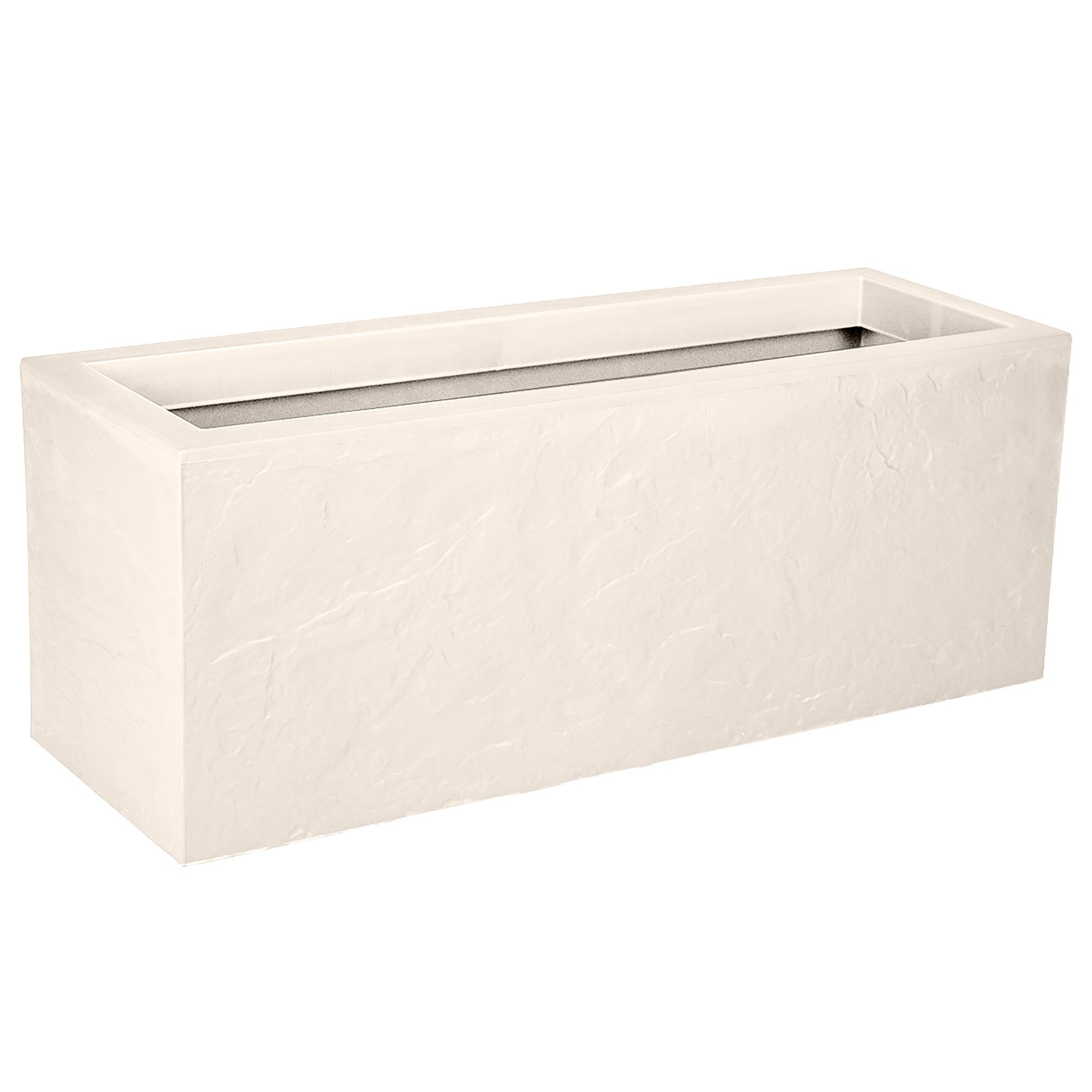 Eda Pot Volcania Up Rechthoek Beige Limestone 79.5 x 29.5 x 29.5 cm