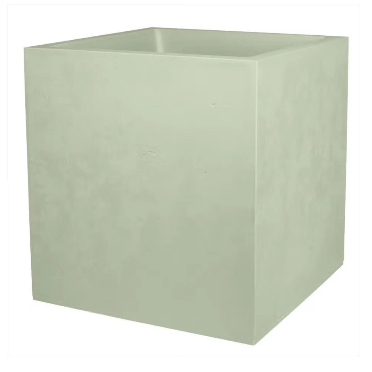 Eda Pot Basalt Vierkant Almond Green 39.5 x 39.5 x 43.5 cm