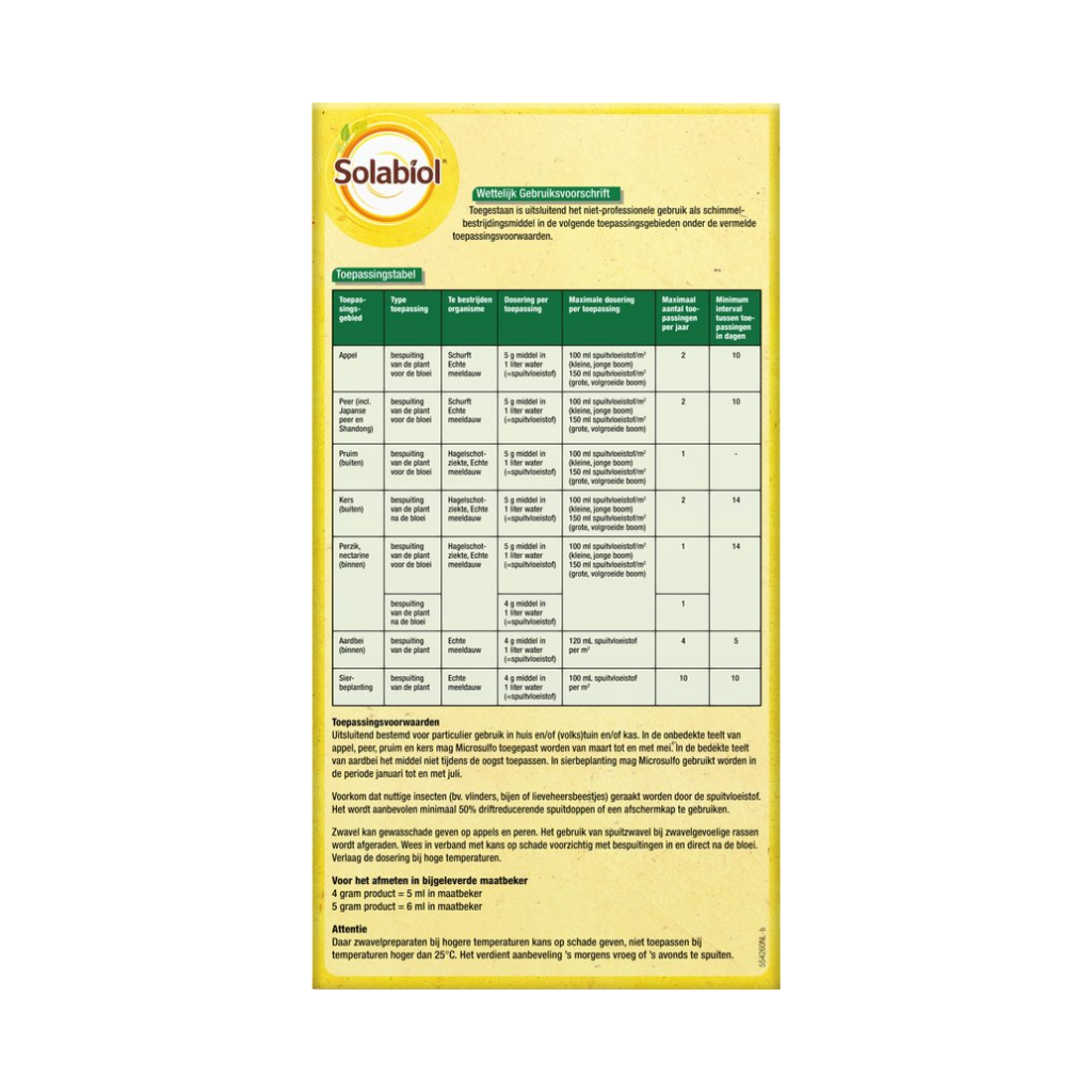 Solabiol Microsulfo spuitzwavel 200 gr