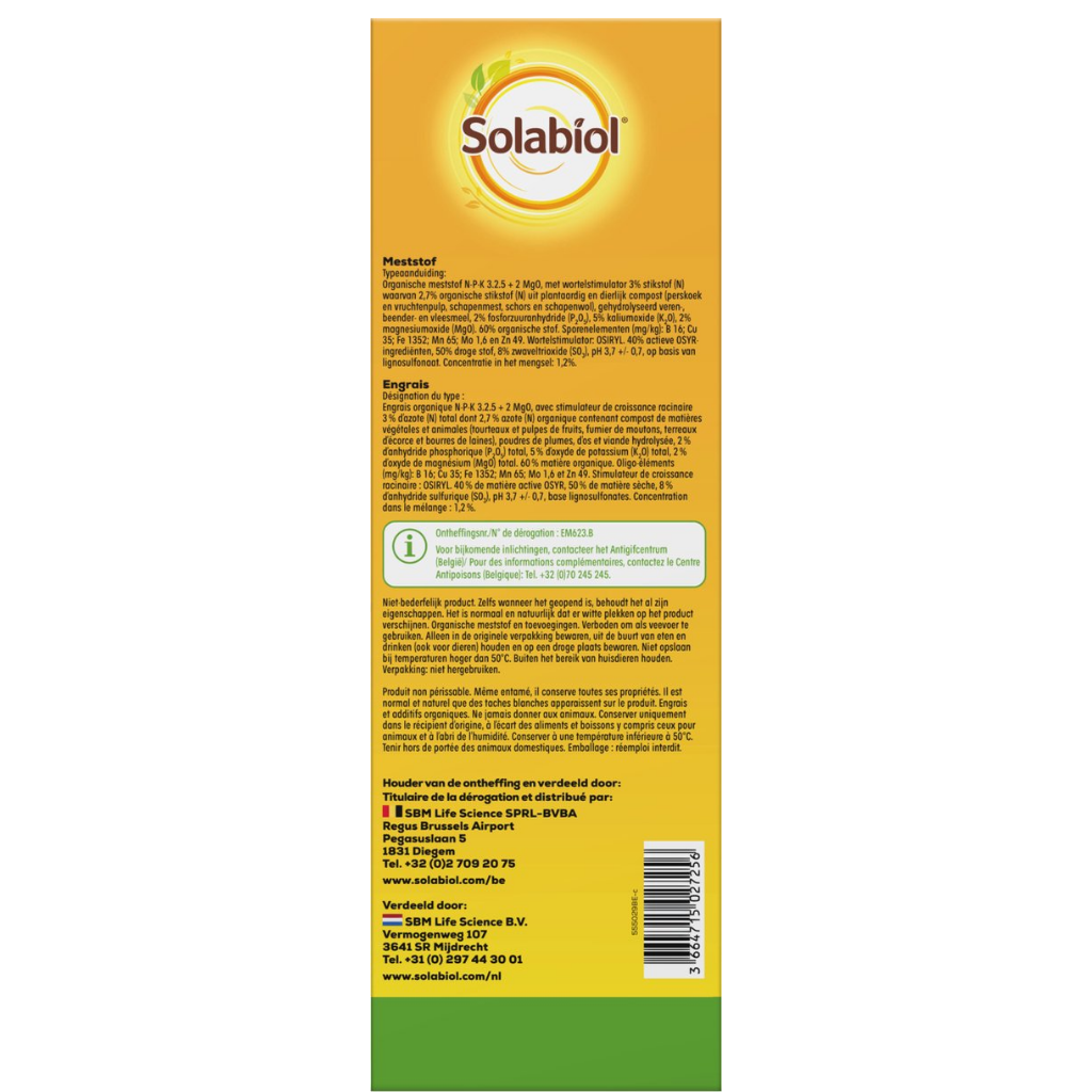 Solabiol Meststof bloeiende planten 1.5 kg