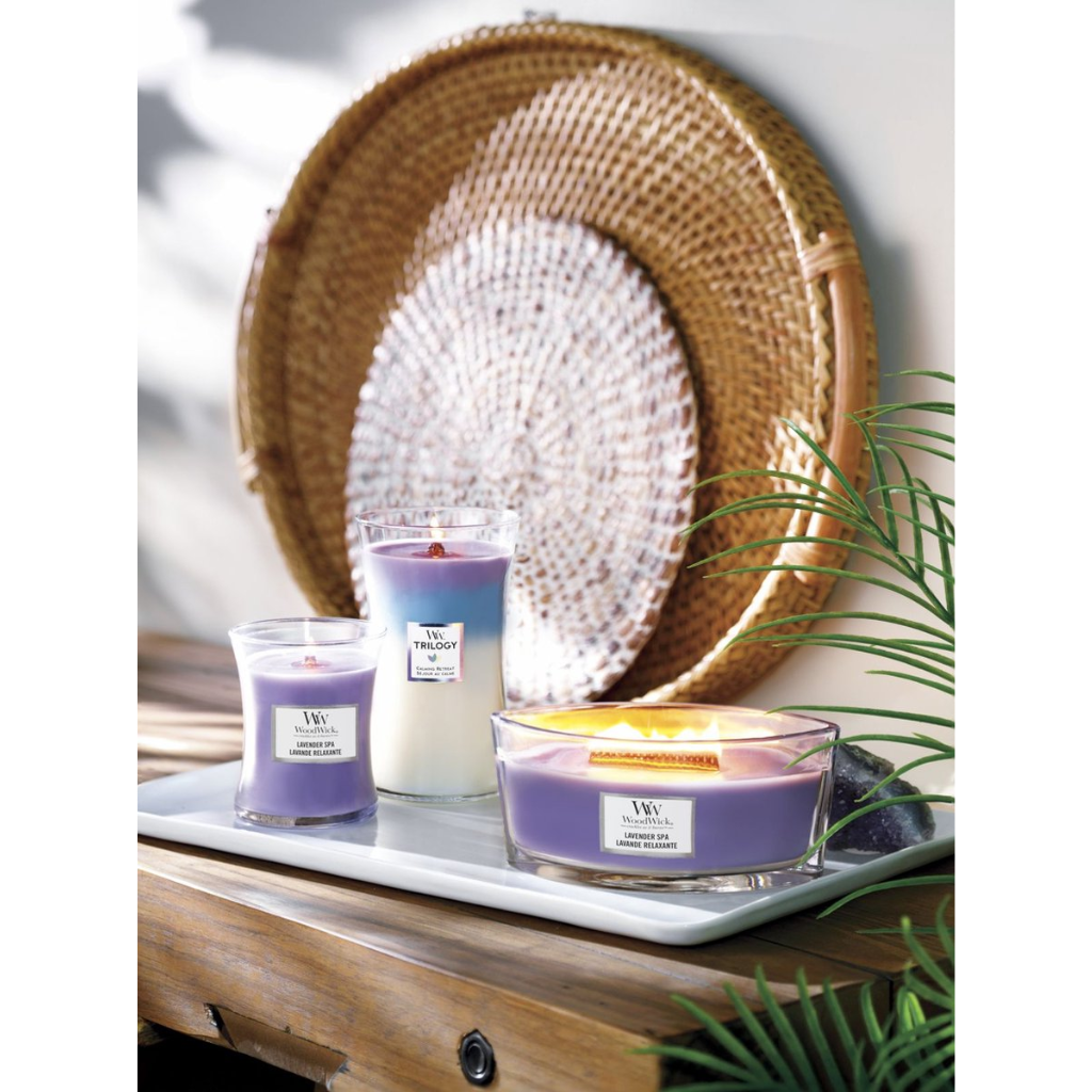 WoodWick Lavender Spa Medium Candle
