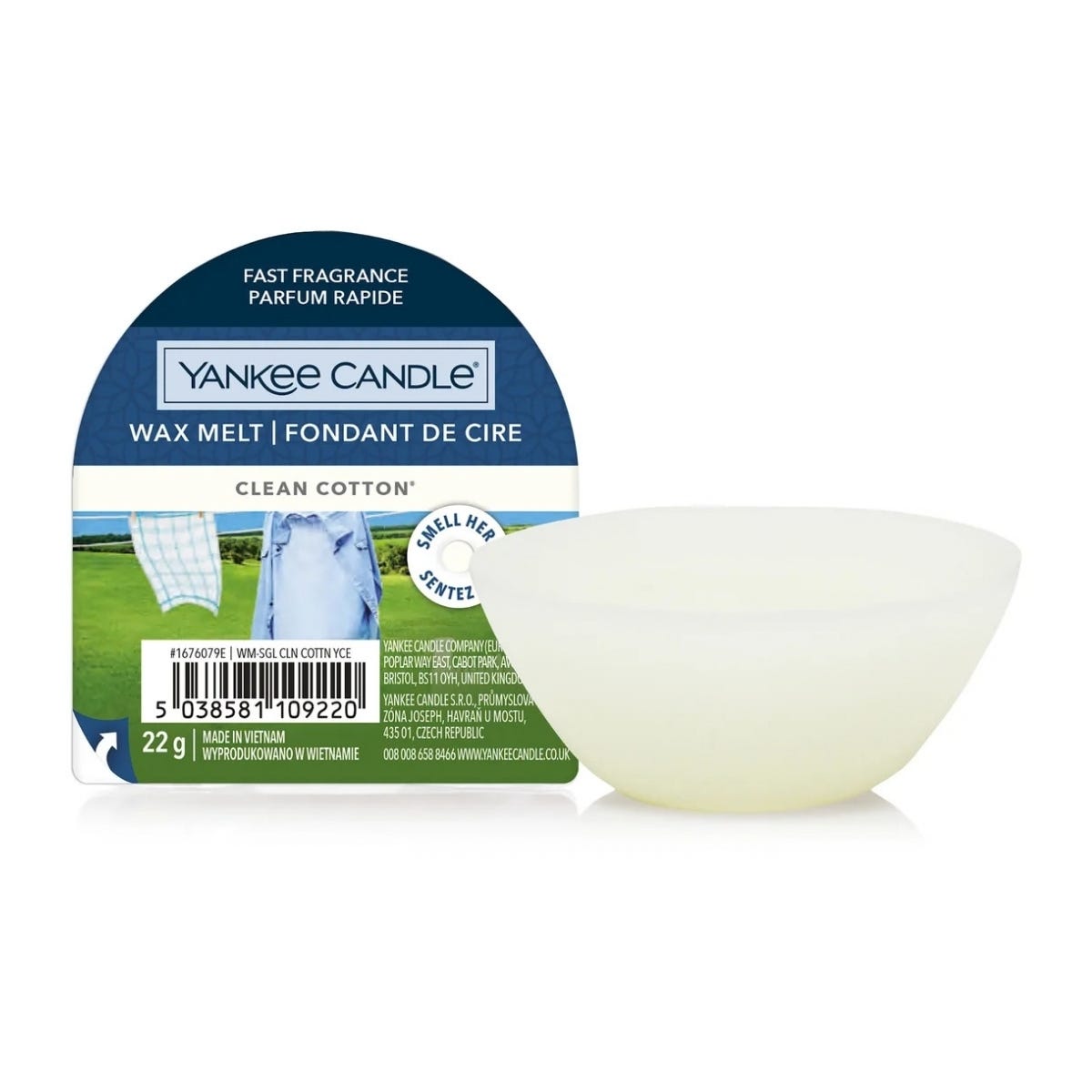 Yankee Candle Waxmelt Signature Clean Cotton Wit 7.3 x 6.7 x 2.9 cm