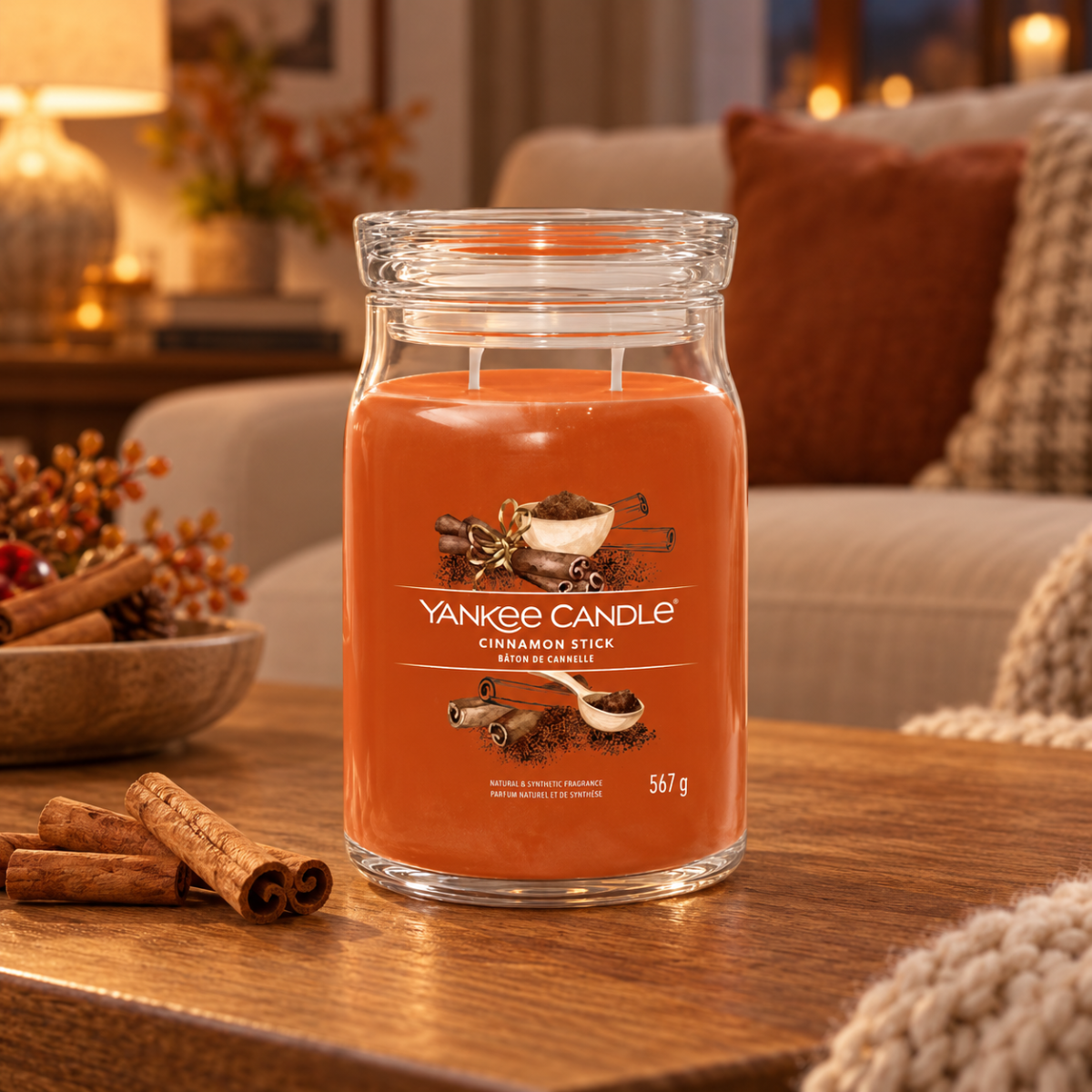Yankee Candle Geurkaars Cinnamon Stick Signature Large