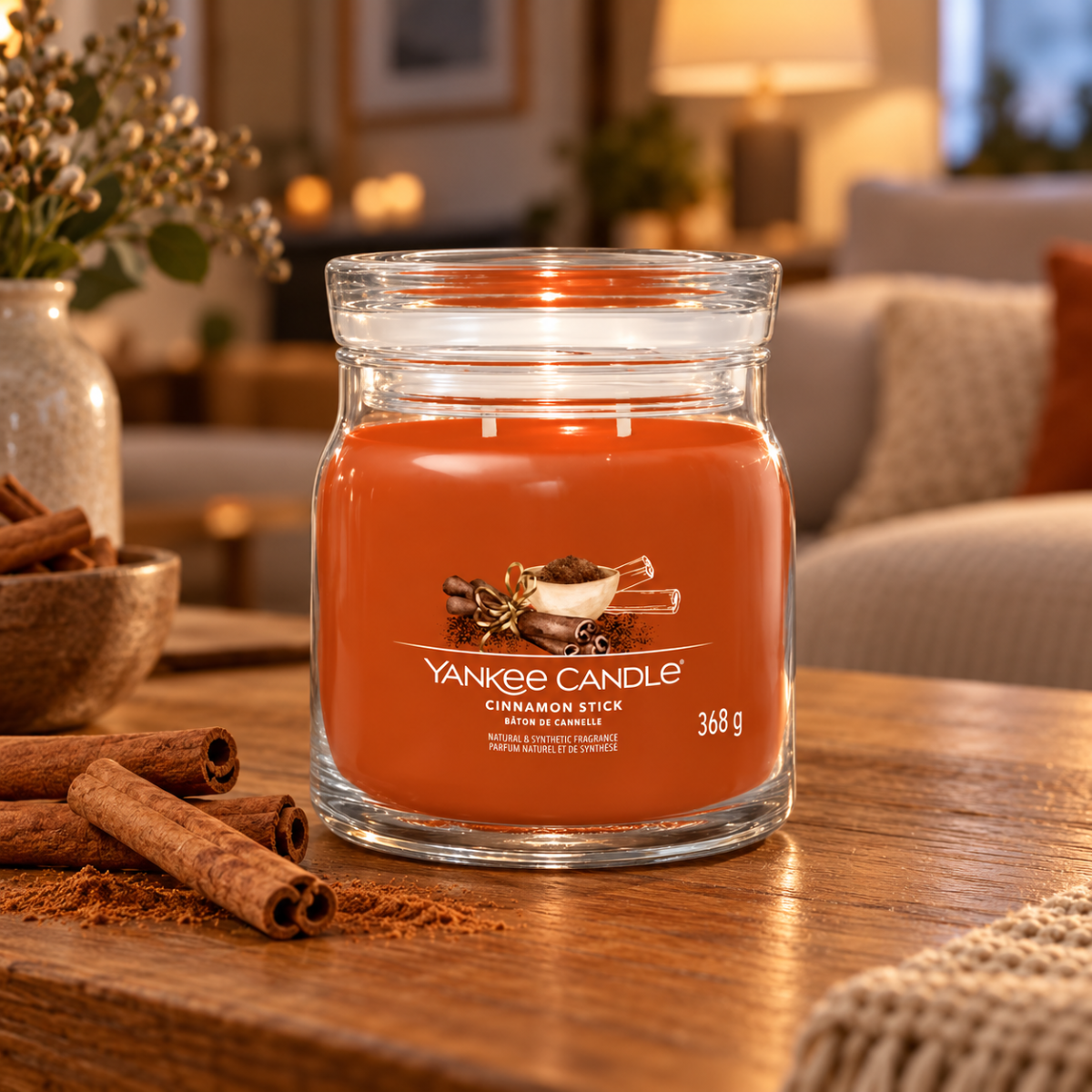 Yankee Candle Geurkaars Cinnamon Stick Signature Medium