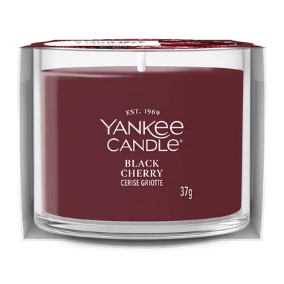 Yankee Candle Geurkaars Mini Votive Black Cherry Rood 5.4 x 5.4 x 4.2 cm