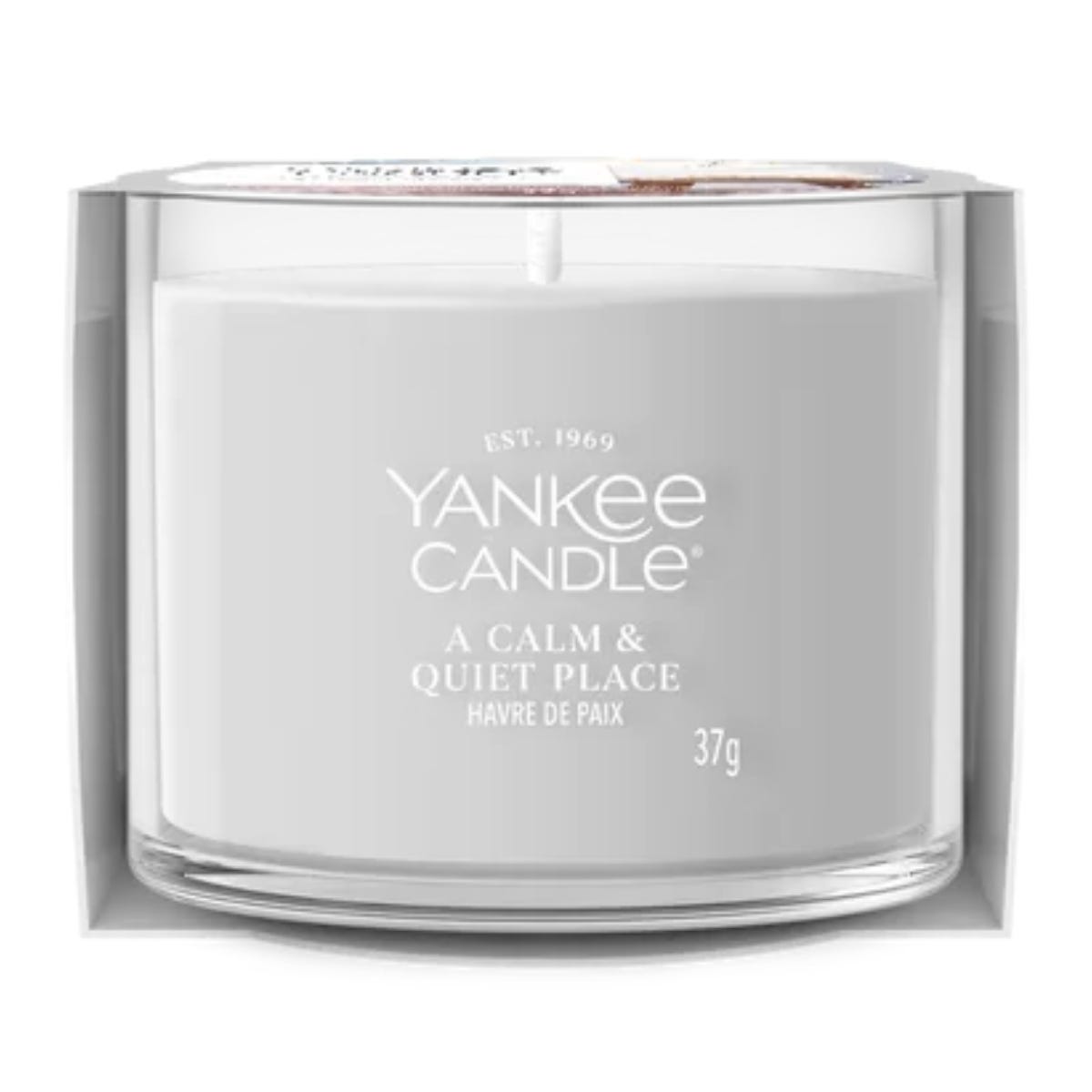 Yankee Candle Geurkaars Mini Votive A Calm & Quiet Place Blauw 5.4 x 5.4 x 4.2 cm
