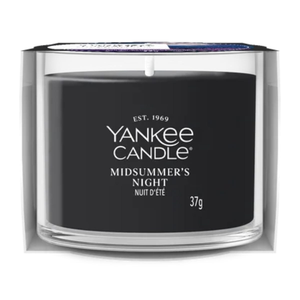 Yankee Candle Geurkaars Mini Votive Midsummer's Night Zwart 5.4 x 5.4 x 4.2 cm