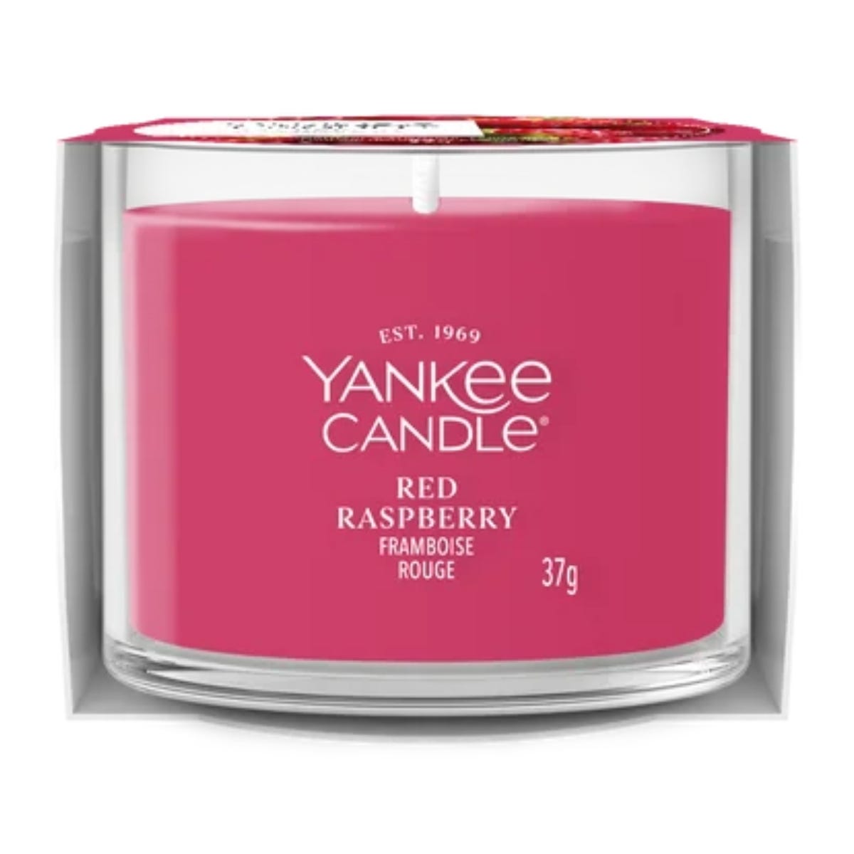 Yankee Candle Geurkaars Mini Votive Red Raspberry Rood 5.4 x 5.4 x 4.2 cm