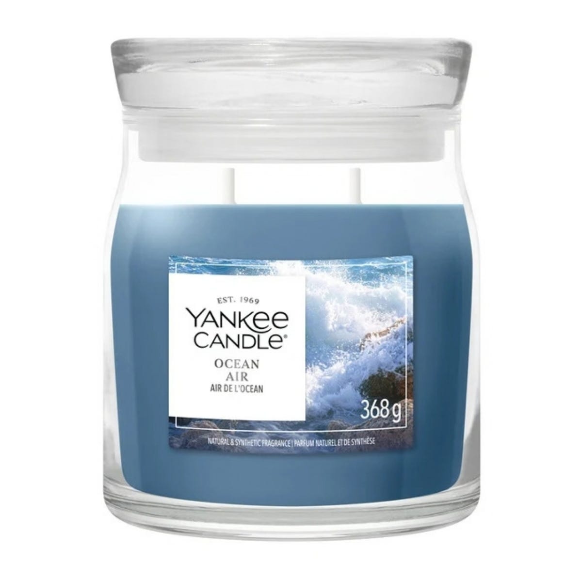 Yankee Candle Geurkaars Medium Jar Ocean Air Blauw 9 x 8.5 x 11.5 cm