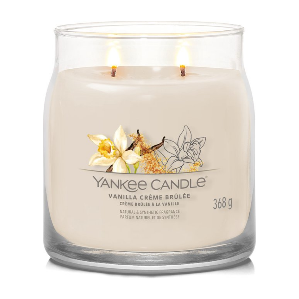 Yankee Candle Geurkaars Crème Brûlée Signature Medium