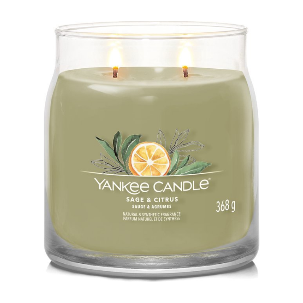 Yankee Candle Geurkaars Sage & Citrus Signature Medium