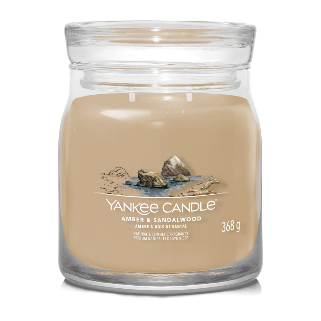 Yankee Candle Geurkaars Amber & Sandalwood Signature Medium