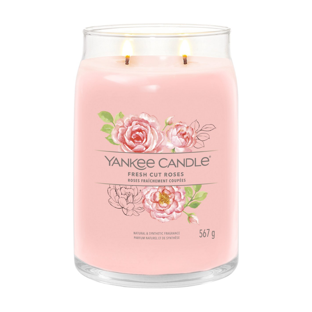 Yankee Candle Geurkaars Fresh Cut Roses Signature Large
