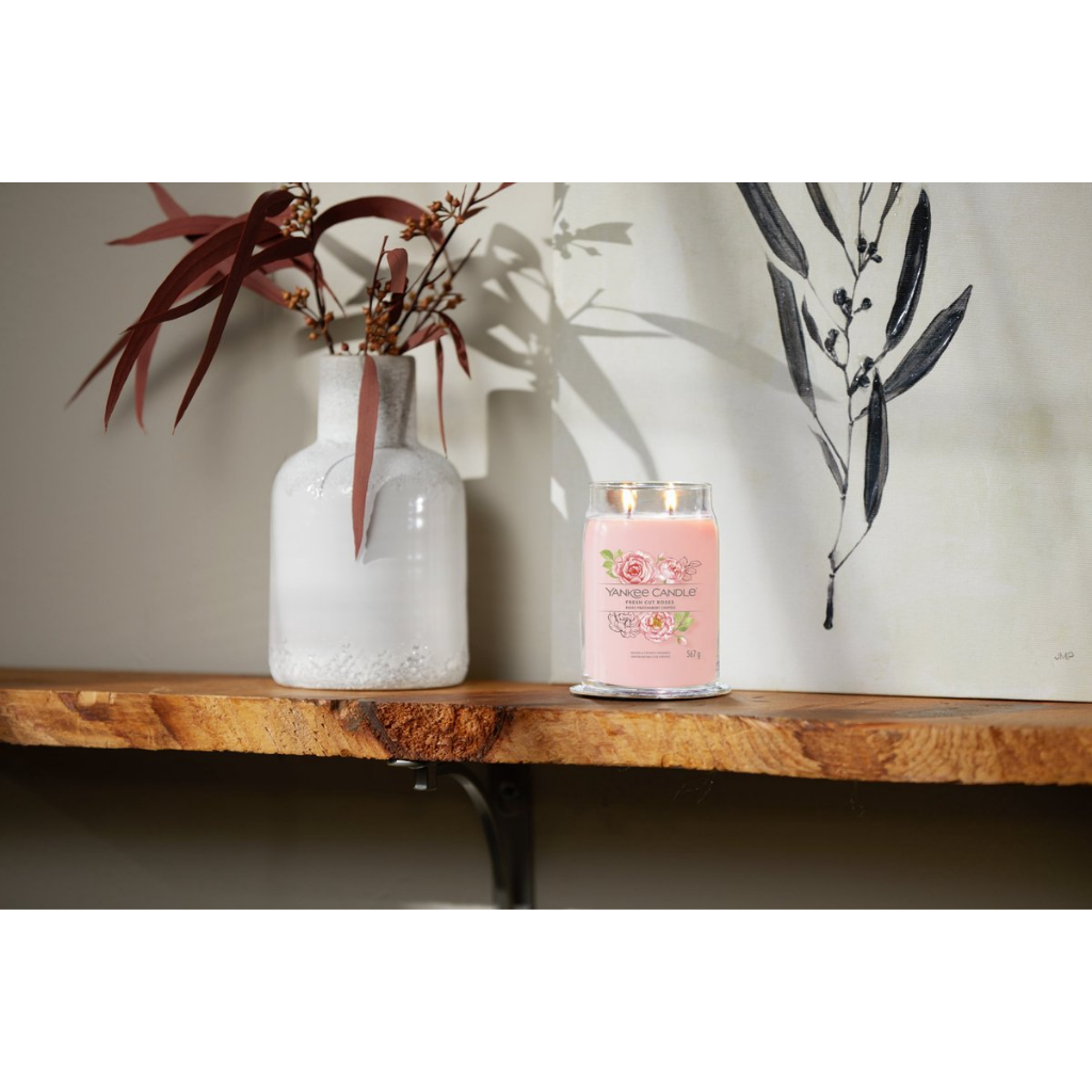 Yankee Candle Geurkaars Fresh Cut Roses Signature Large