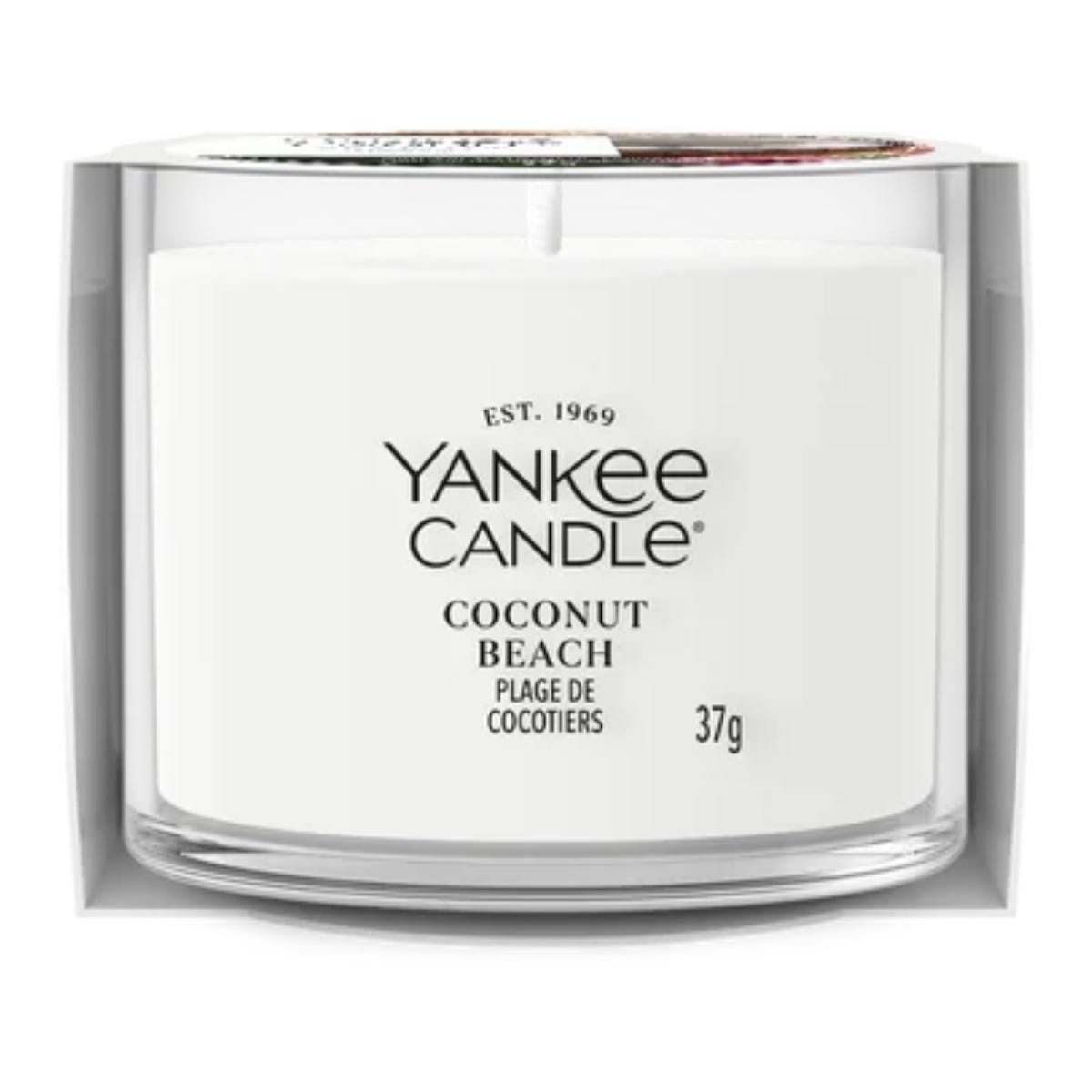 Yankee Candle Geurkaars Mini Votive Coconut Beach Wit 5.4 x 5.4 x 4.2 cm