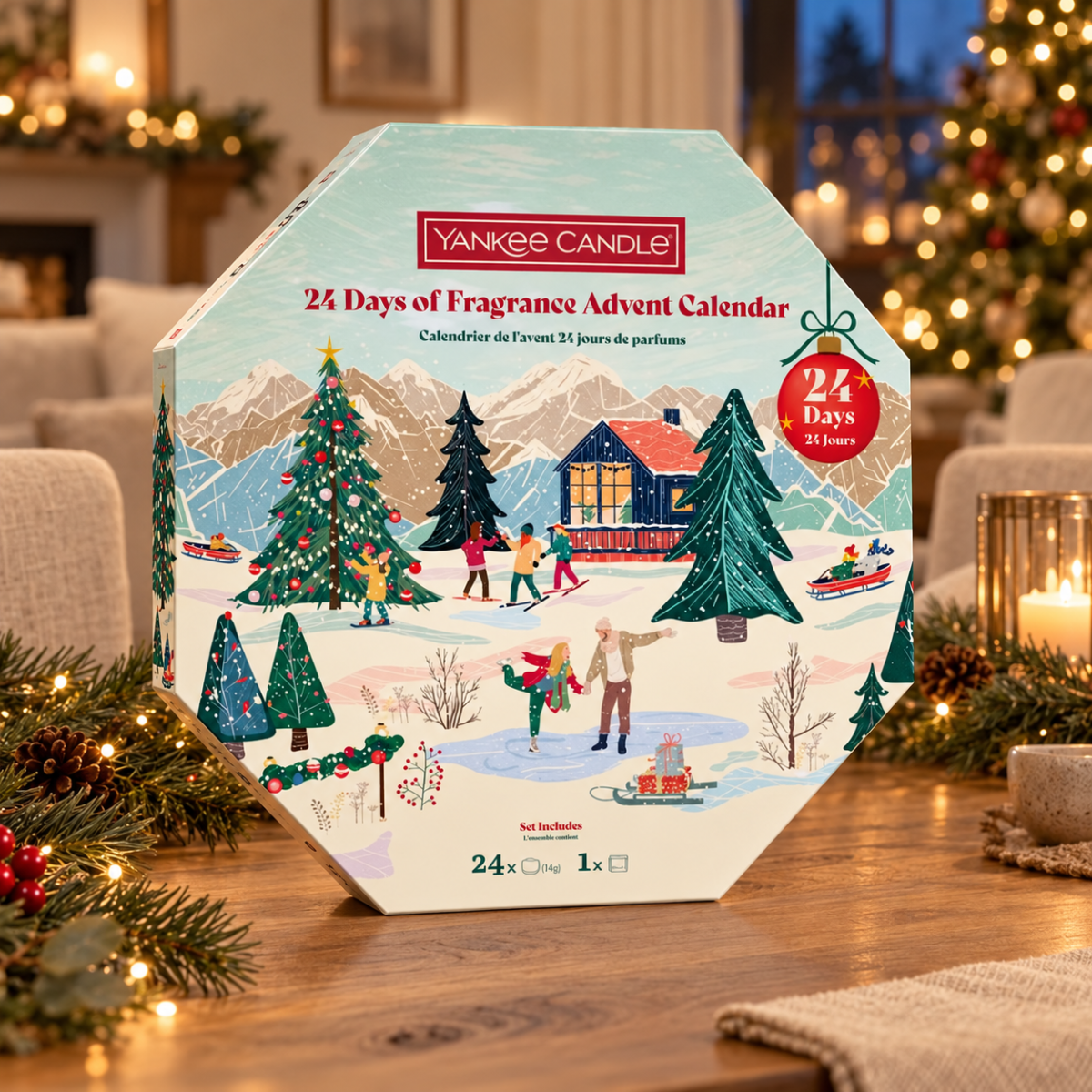 Yankee Candle Apris Ski - Adventskalender krans