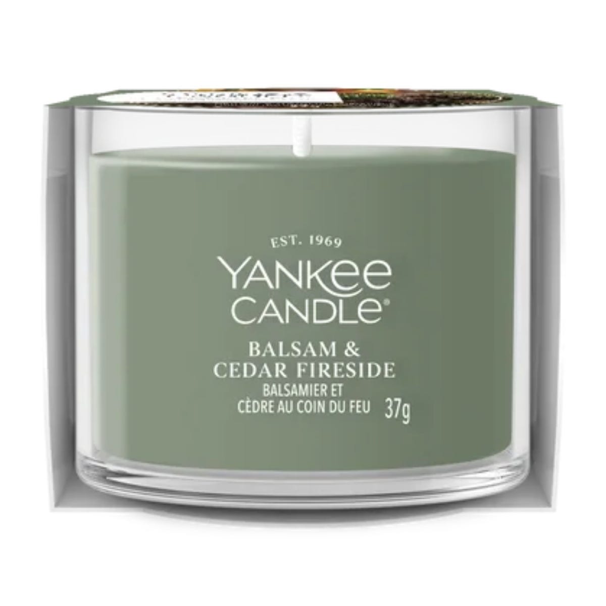 Yankee Candle Geurkaars Mini Votive Balsam & Cedar Fireside 5.4 x 5.4 x 4.2 cm
