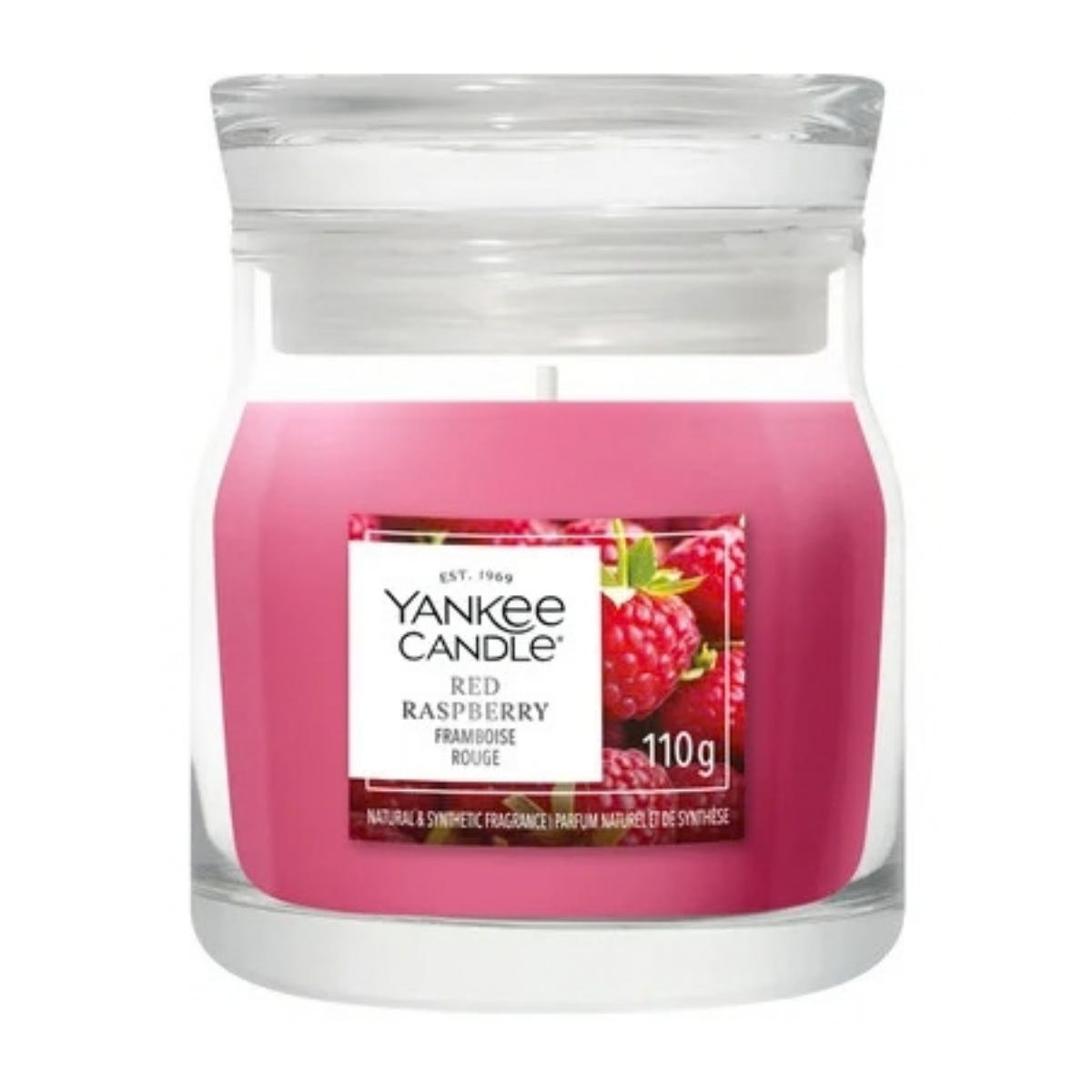 Yankee Candle Geurkaars Small Jar Red Raspberry Rood 6.5 x 6.5 x 8.5 cm