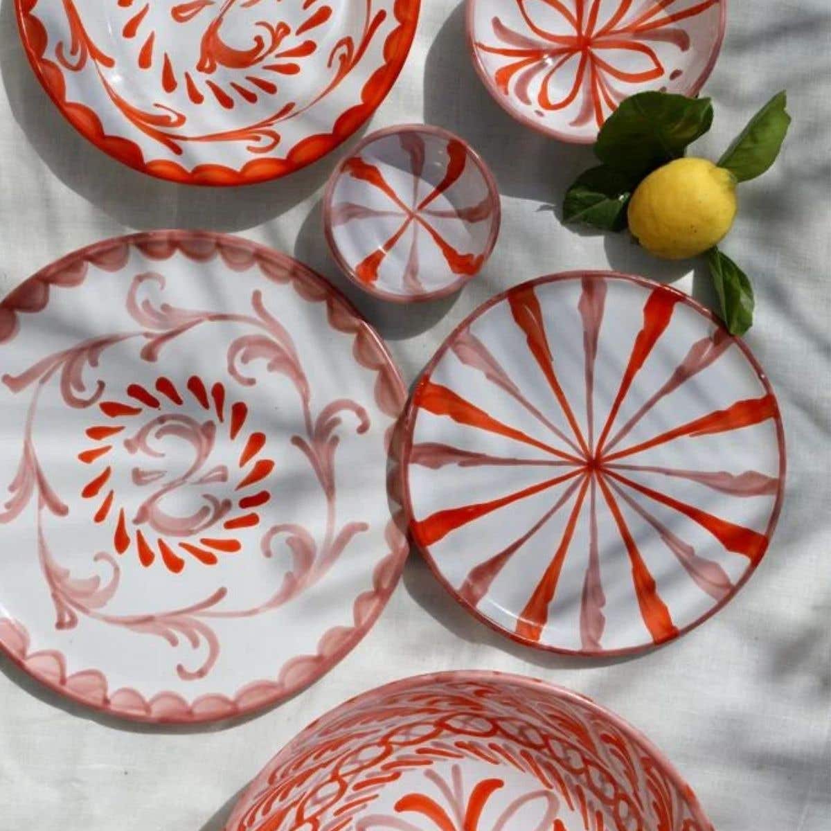 Lenta Living Tapas Schaaltje PXLL Roze Oranje 10 cm
