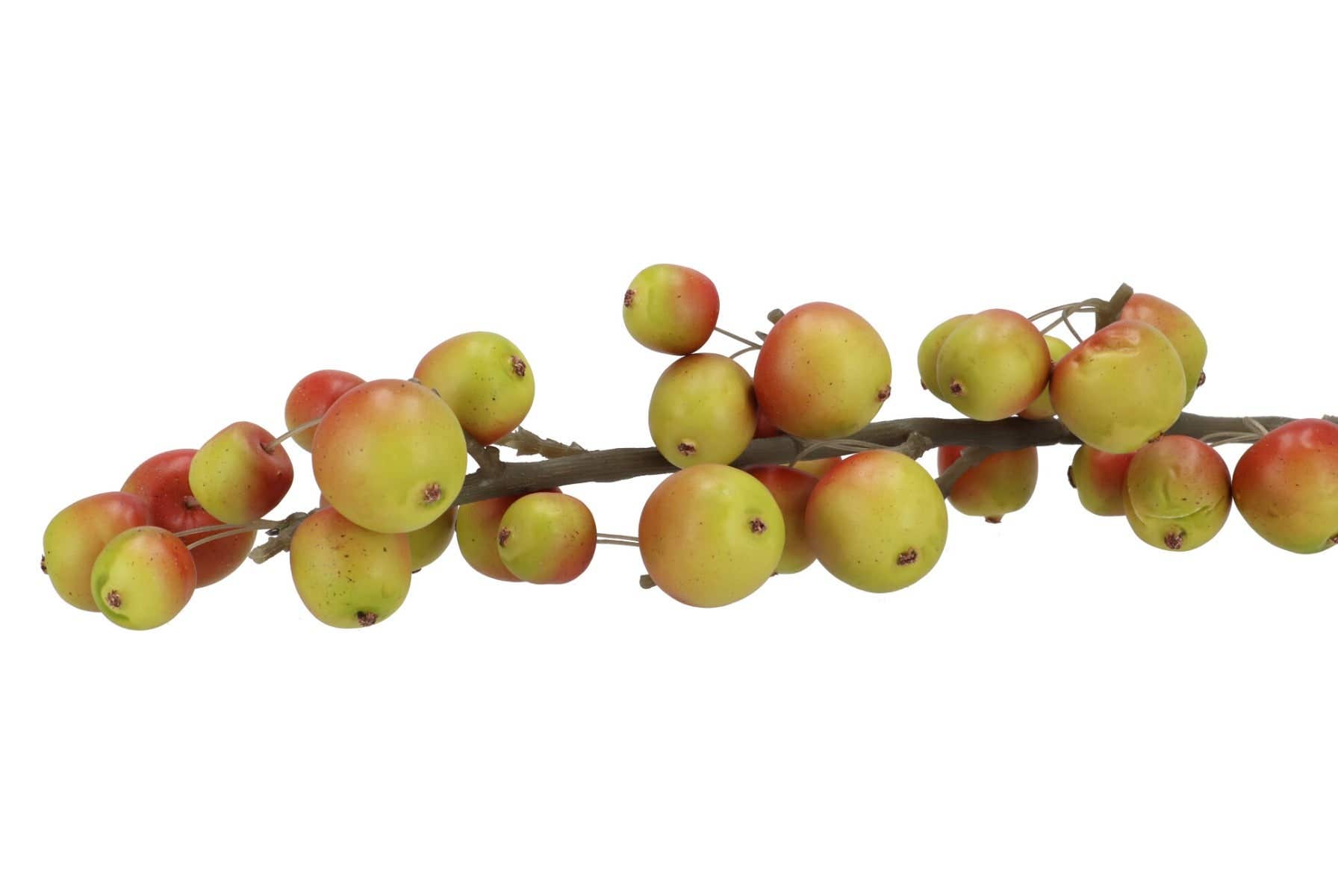 Kunsttak zijde Apple Sentinel Red Green 66 cm