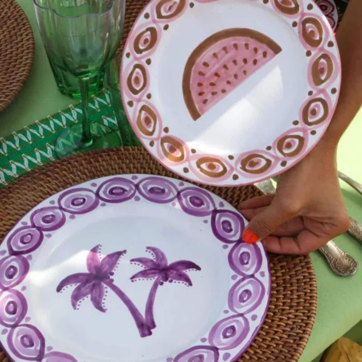 Lenta Living Dinerbord Palm Paars 26 cm