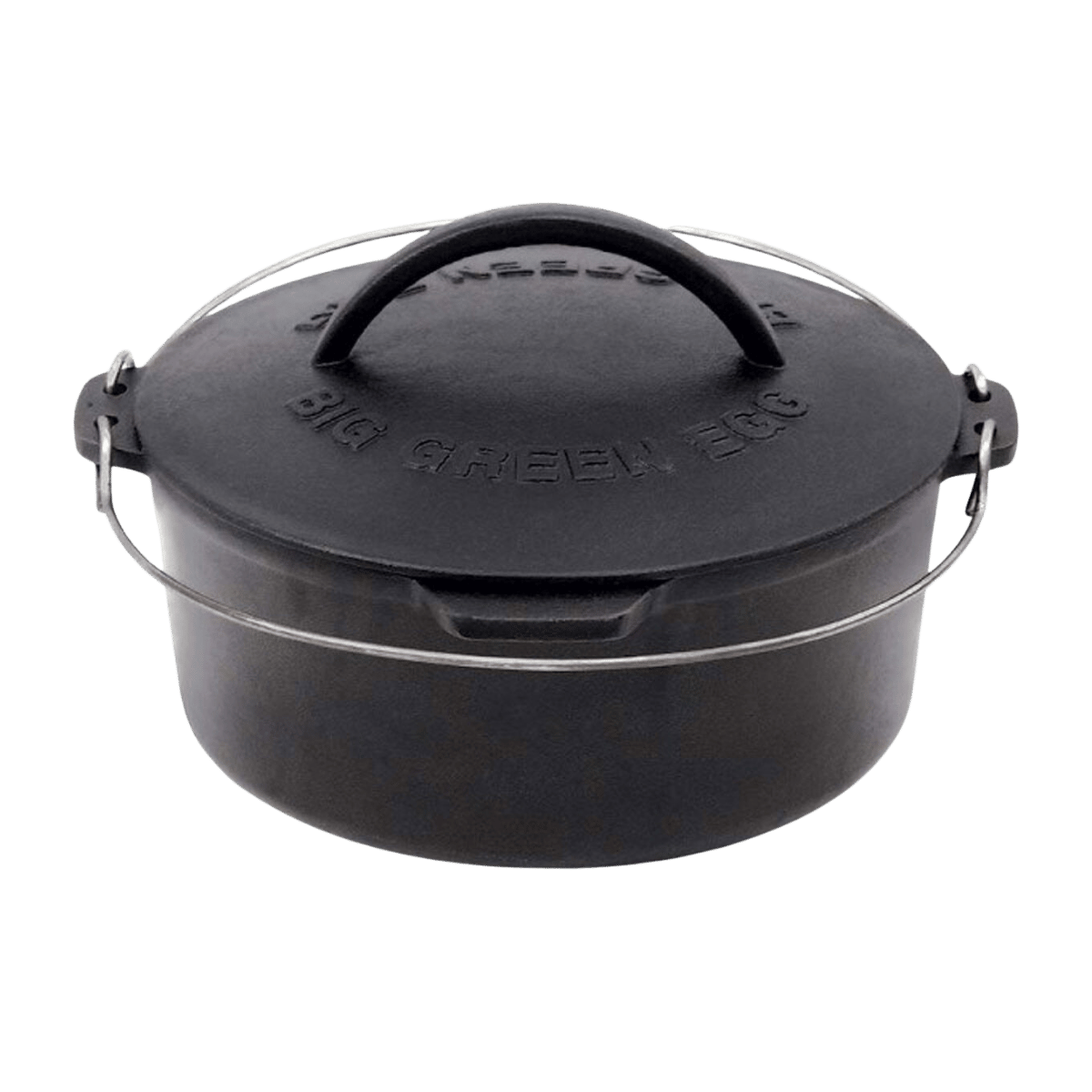 Big Green Egg Braadpan Dutch Oven Rond Zwart 5.2 L