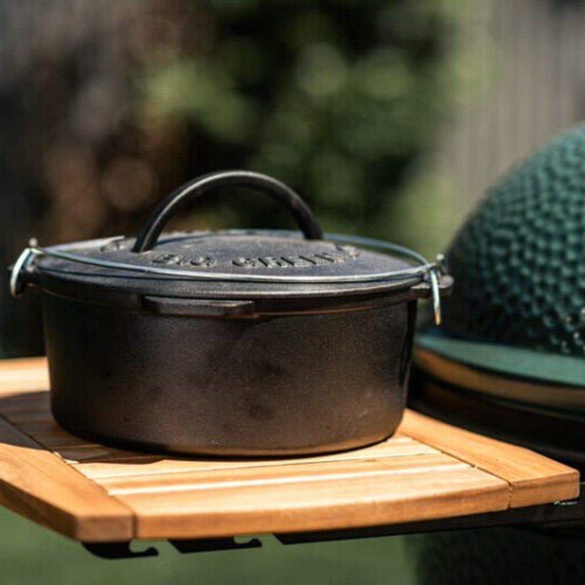 Big Green Egg Braadpan Dutch Oven Rond Zwart 5.2 L