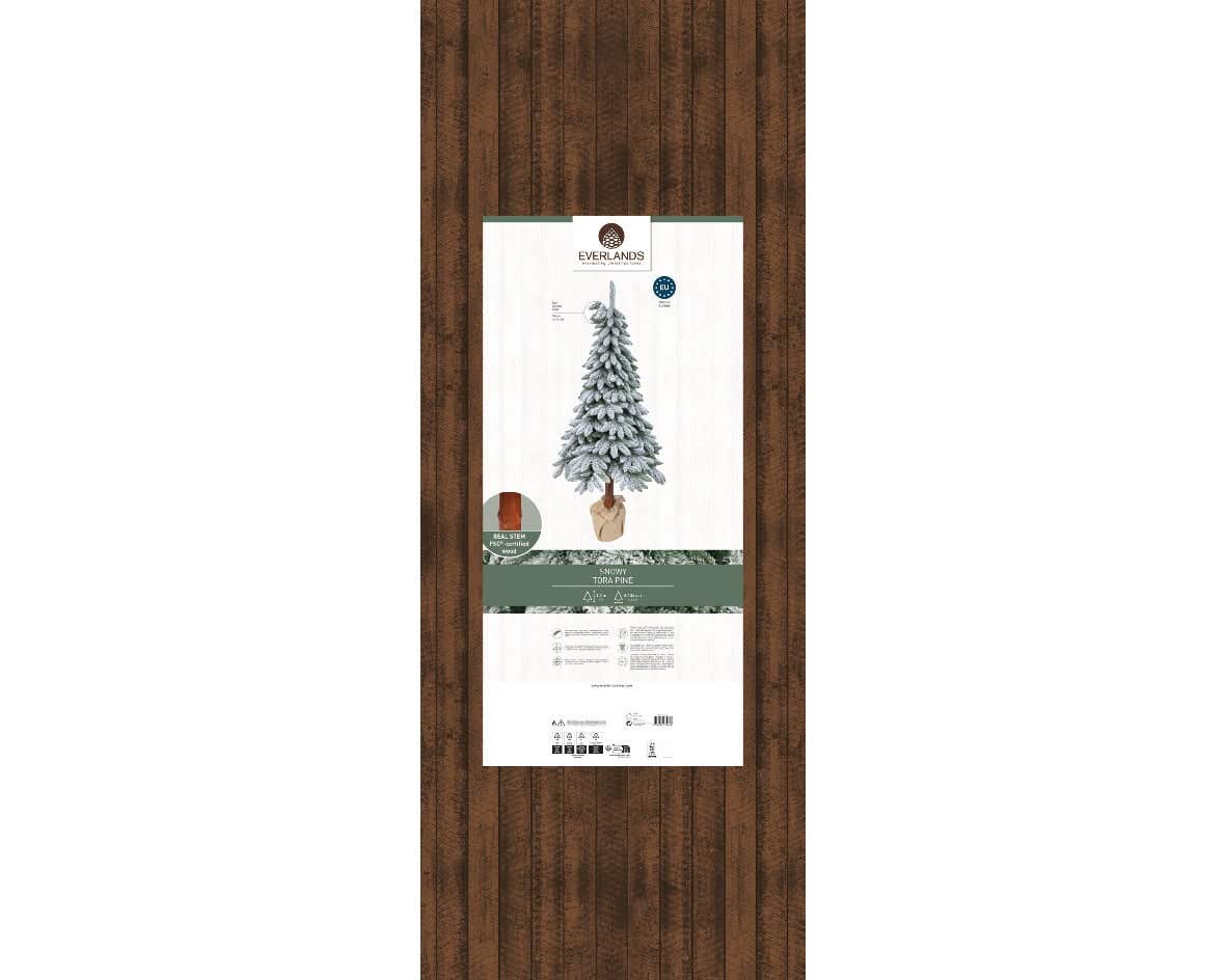 Everlands Kunstkerstboom Tora Sneeuw 270 cm