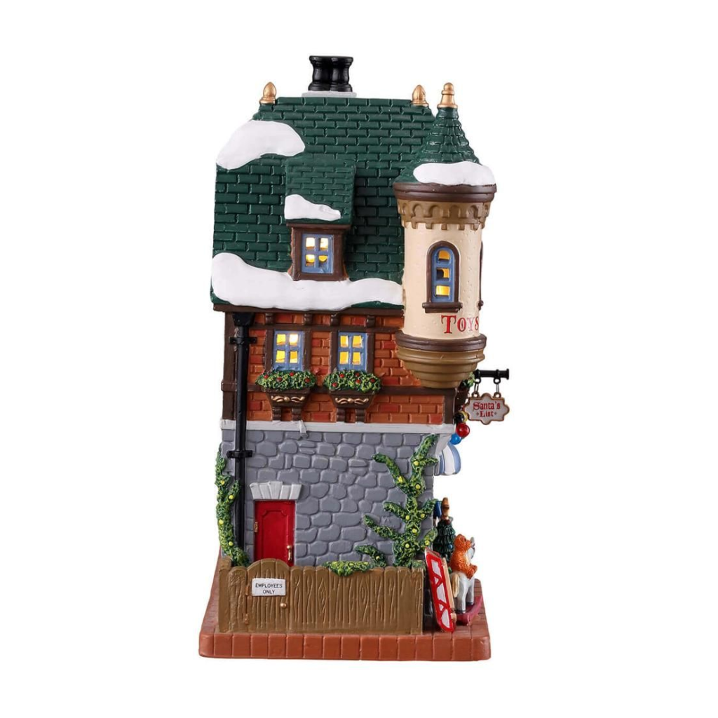 Lemax Santa's List Toy Shop met verlichting