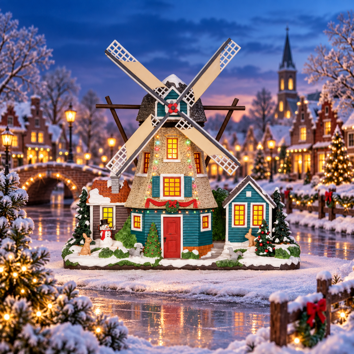 Lemax Kerstdorphuisje Windmill met Verlichting 29.6 x 7.7 x 28.5 cm