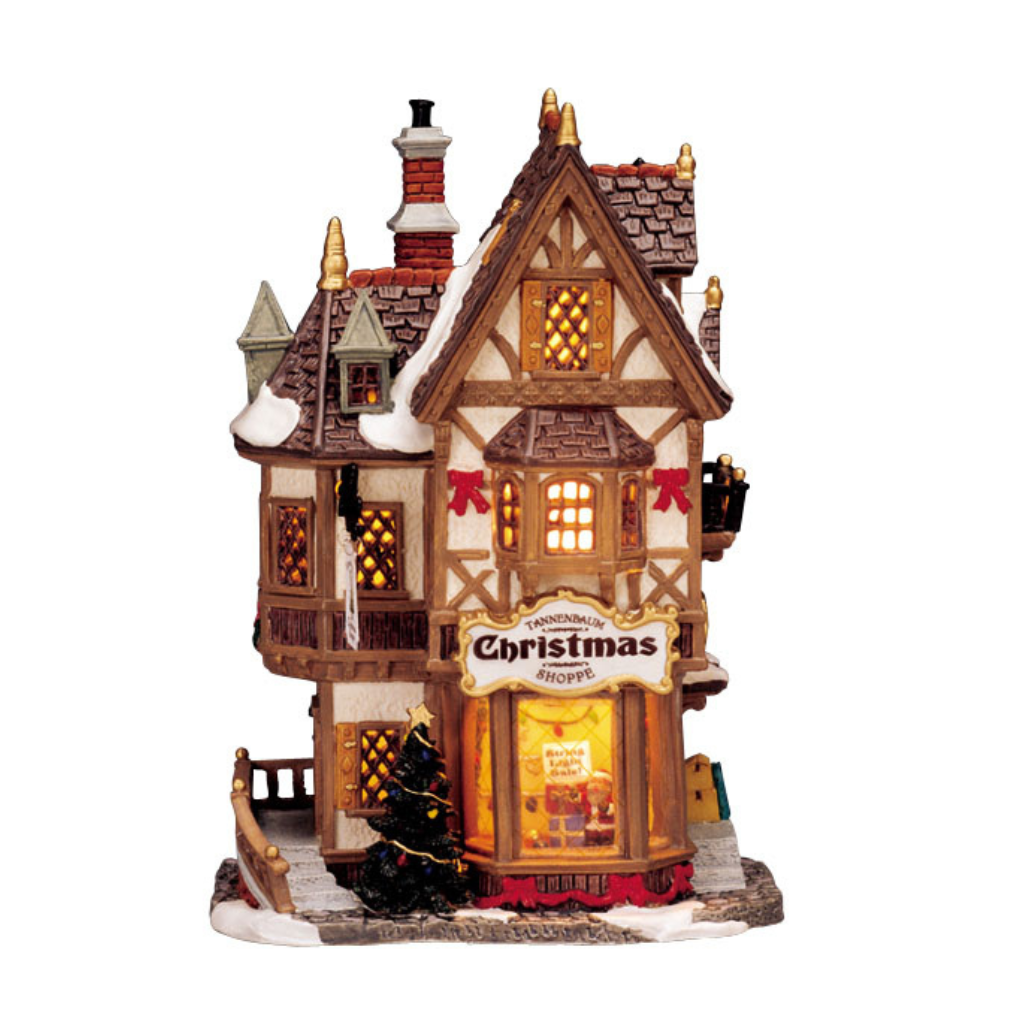 Lemax Tannenbaum Christmas Shop met verlichting