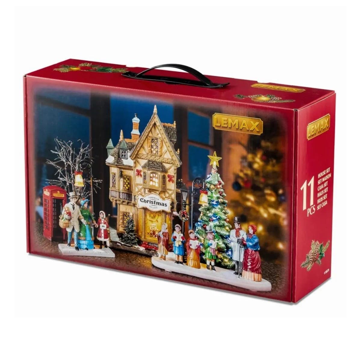 Lemax Kerstdorphuisje Tannenbaum Christmas Shoppe set met Verlichting 45 x 13 x 28.5 cm