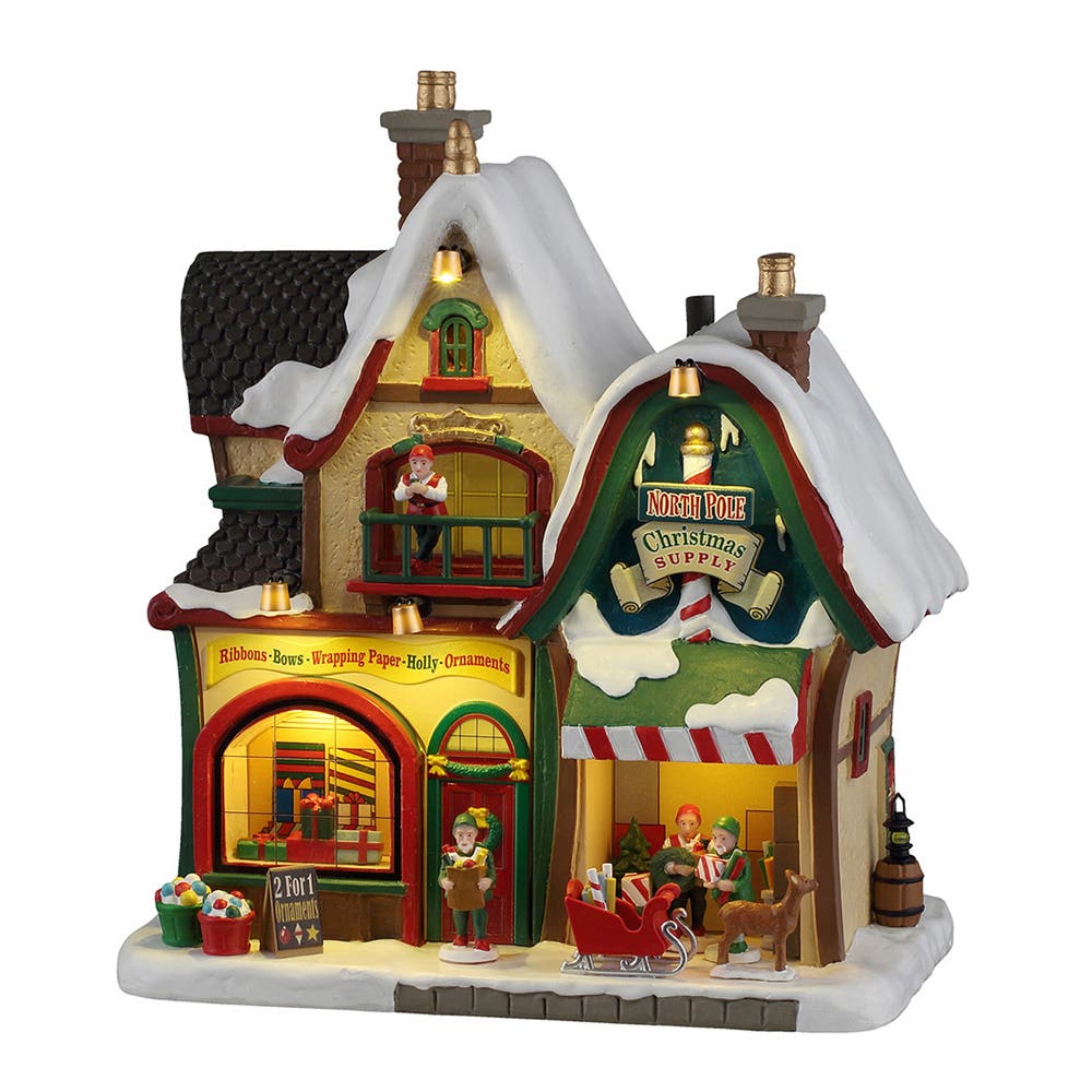 Lemax Kerstdorphuisje North Pole Christmas Supply 19 x 21.5 x 13 cm