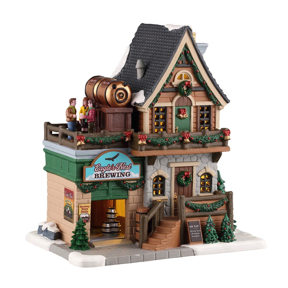 Lemax Kerstdorphuisje Eagle's Nest Brewing met Verlichting 18.3 x 19.2 x 13.2 cm