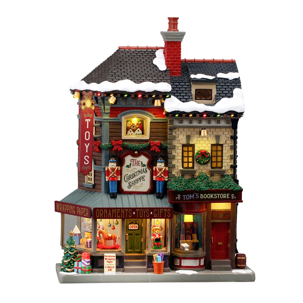 Lemax Kerstdorphuisje The Christmas Shoppe met Verlichting 20.8 x 28 x 7.9 cm