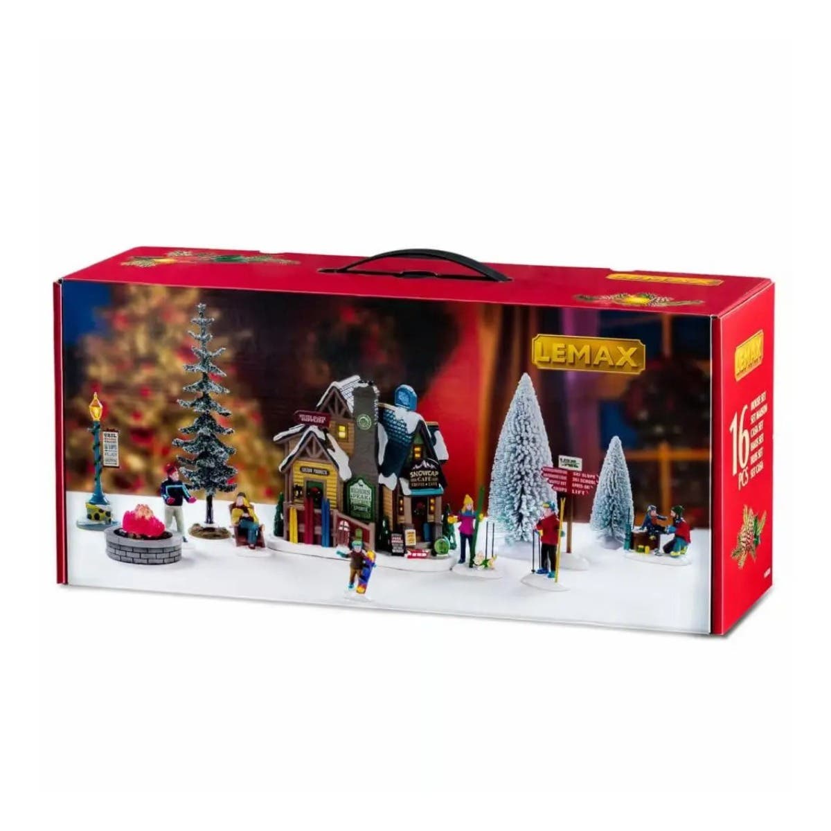 Lemax Kerstdorphuisje Bighorn Peak Mountain Sports Snow Gear Set met Verlichting 49.4 x 22.8 x 15.4 cm
