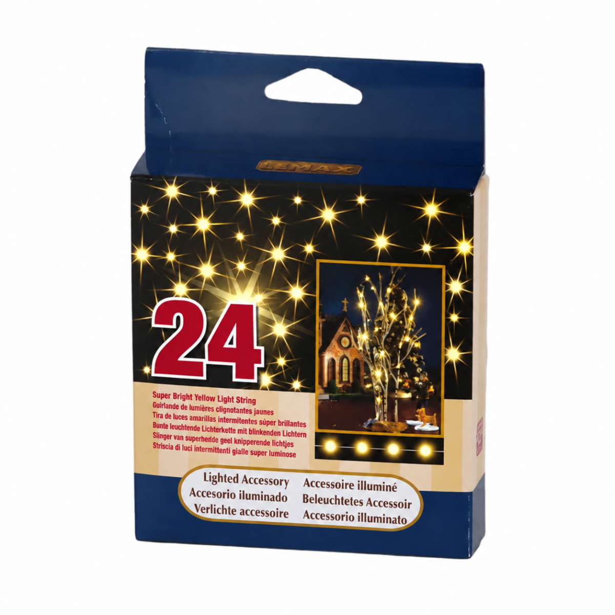 Lemax Kerstdorpverlichting Super Bright 24 Yellow Light String set van 24 149 x 4.6 x 2 cm