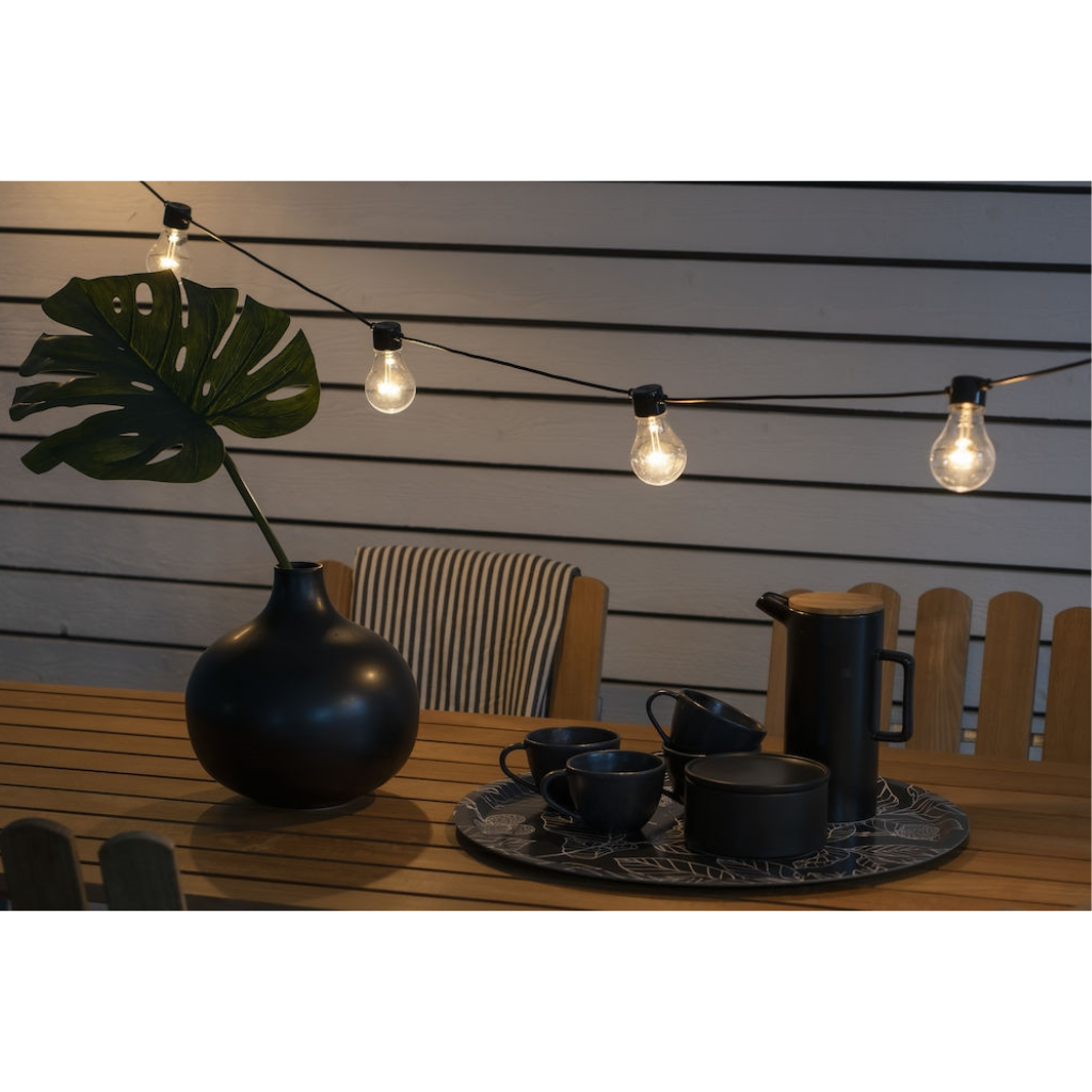Konstsmide Partylight Lichtsnoer LED 10 lampen 9m + 11m aanloopsnoer