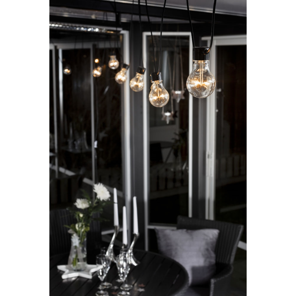 Konstsmide Partylight Lichtsnoer LED 10 lampen 9m + 11m aanloopsnoer