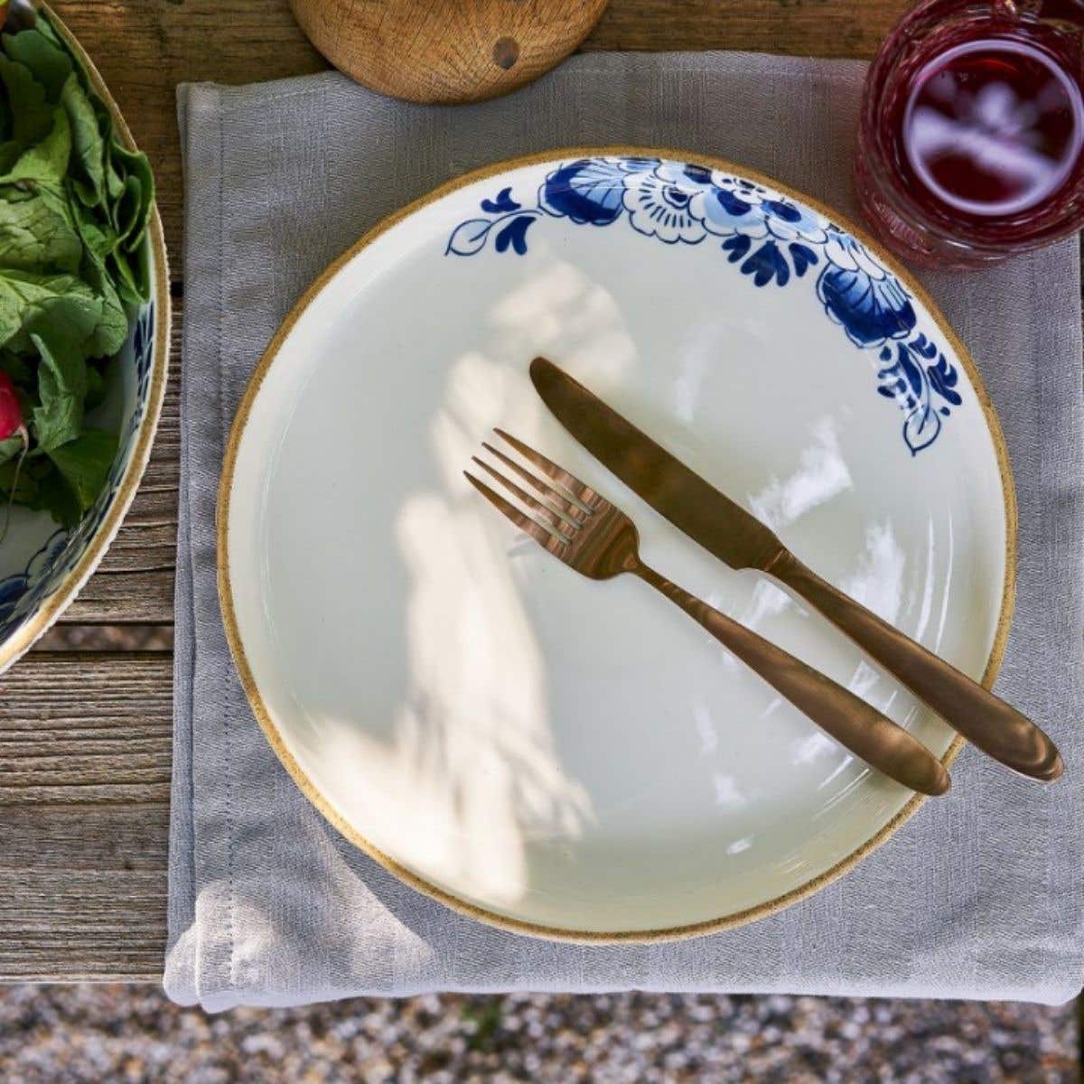 Heinen Delfts Blauw Bloesem Dinerbord