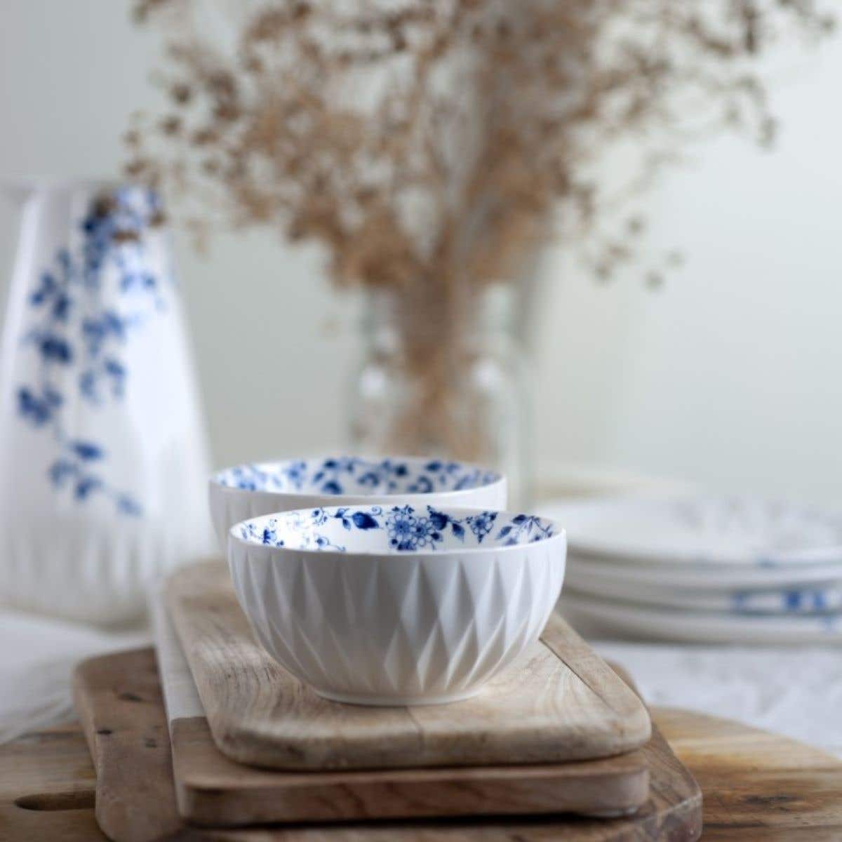 Heinen Delfts Blauw Vouw Dipschaaltje