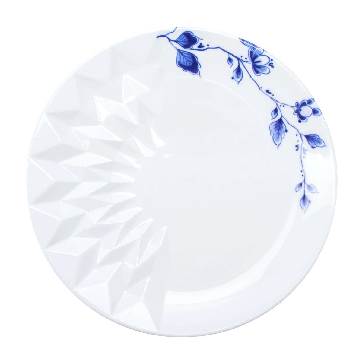 Heinen Delfts Blauw Vouw Gebaksschoteltje