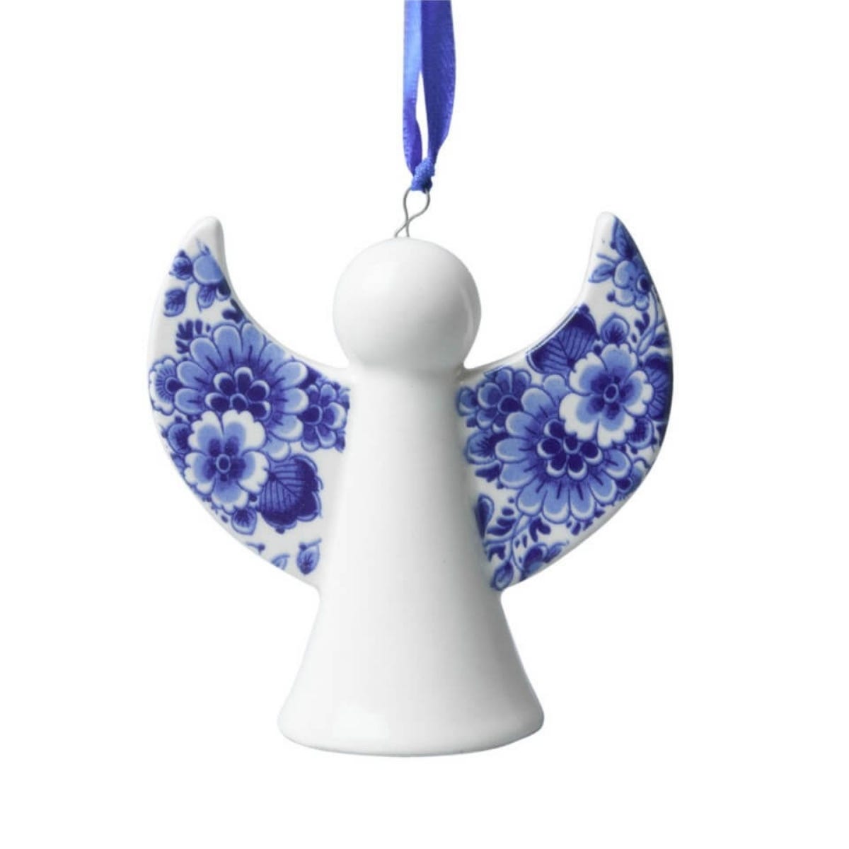 Heinen Delfts Blauw Kerstornament Engel Blauw 8.5 x 4 x 6.5 cm
