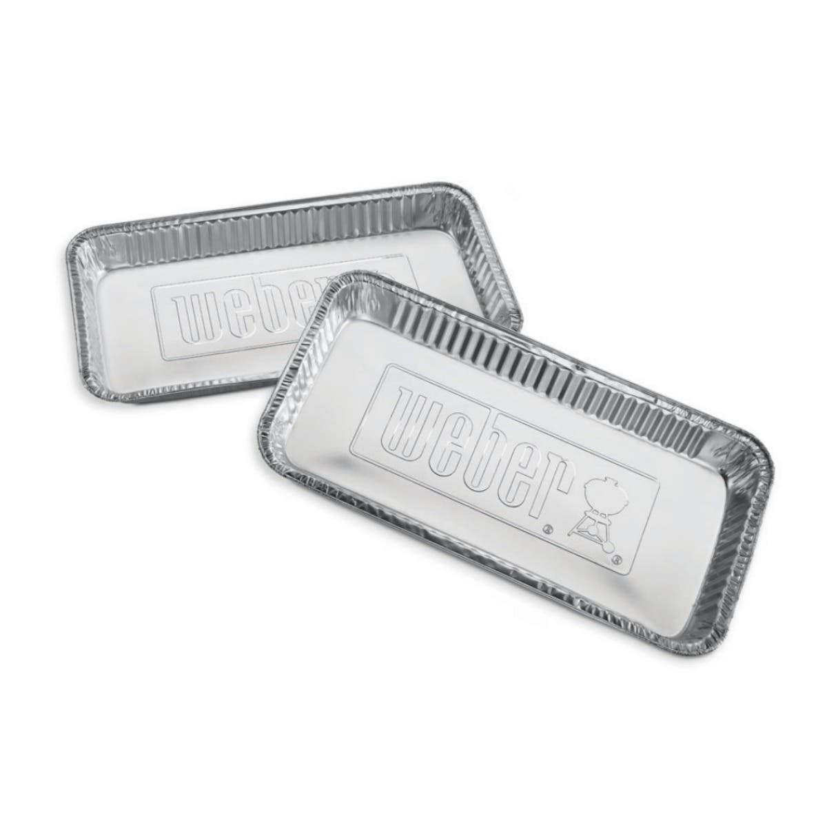 Weber Aluminium Lekbakjes 5 stuks 42 x 21.6 x 3.3 cm