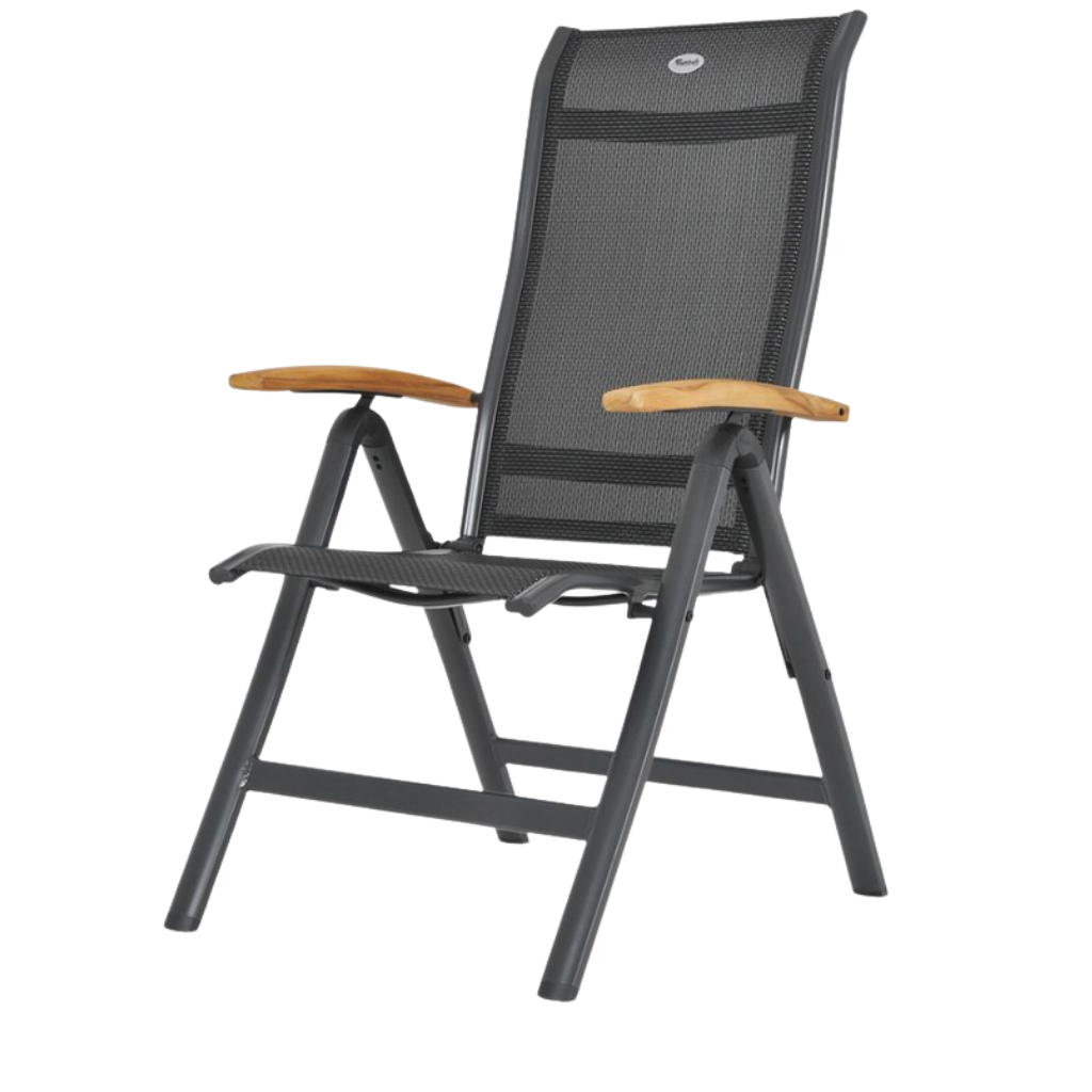 Hartman Verstelbare Tuinstoel Elisa Teak Grijs 54 x 61.5 x 110 cm