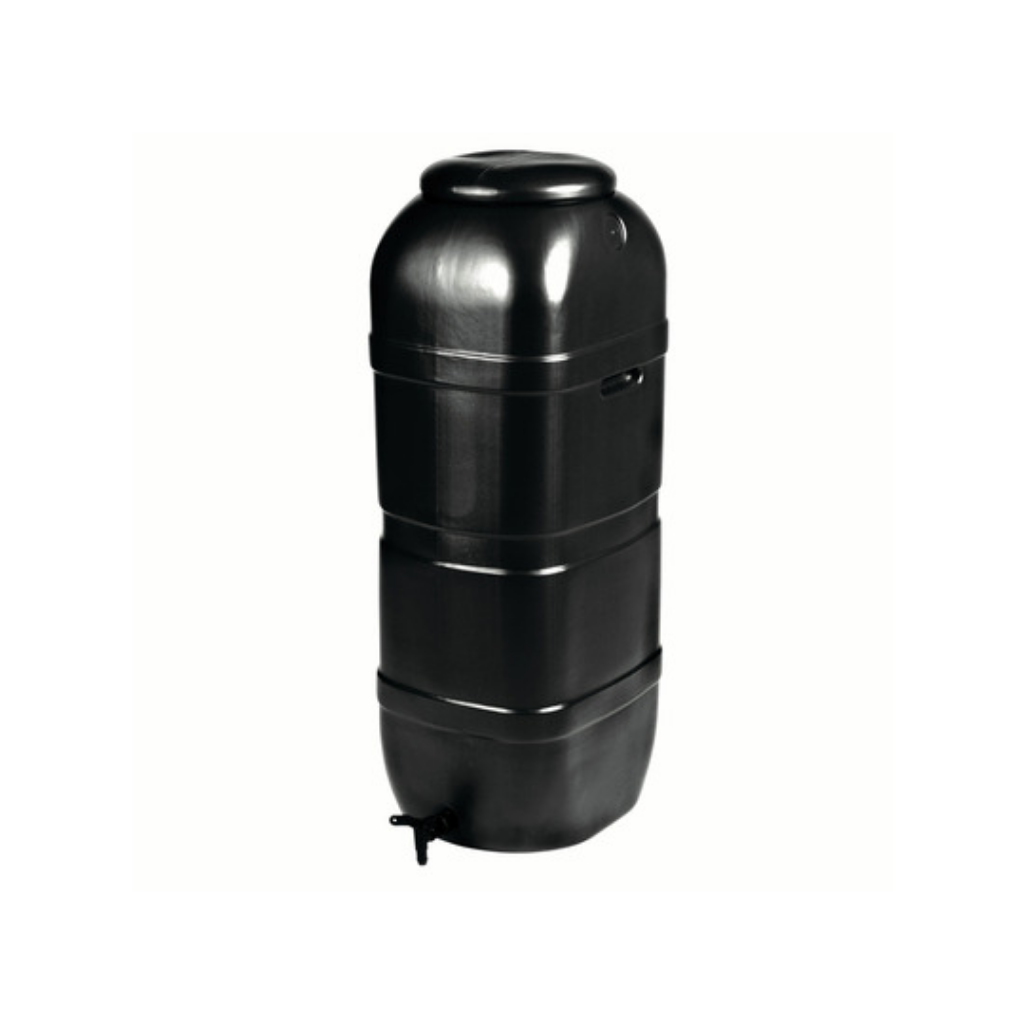 Nature Regenton 100L zwart slimline H 96 cm