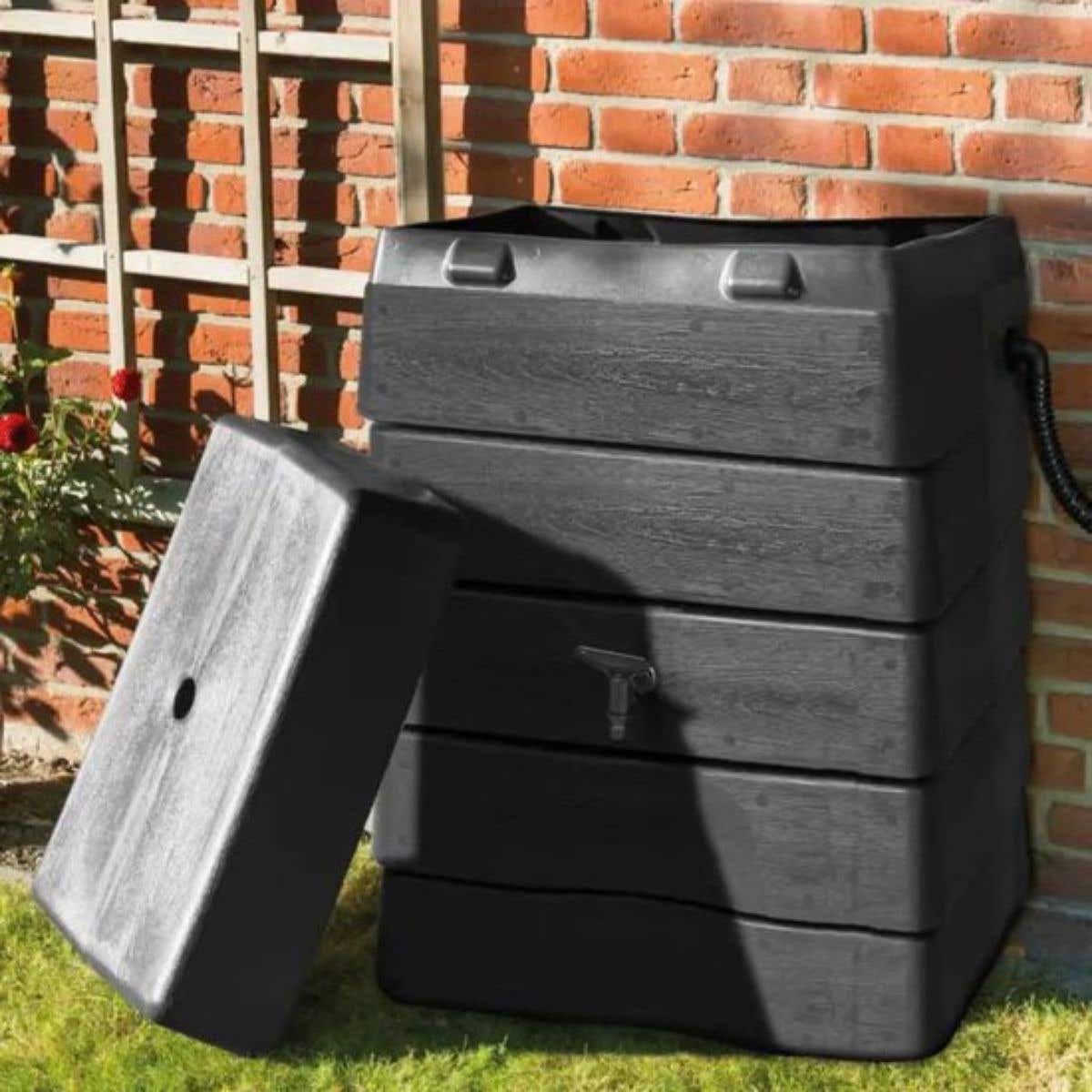 Nature Regenton Antraciet 168 L 58.5 x 39.5 x 89 cm