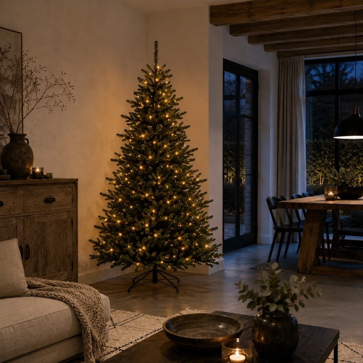Black Box Trees Kunstkerstboom Macallan Groen met Verlichting 215 x 137 cm