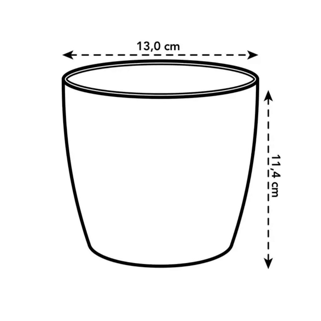 Elho Brussels Rond Mini 12,5cm Wit